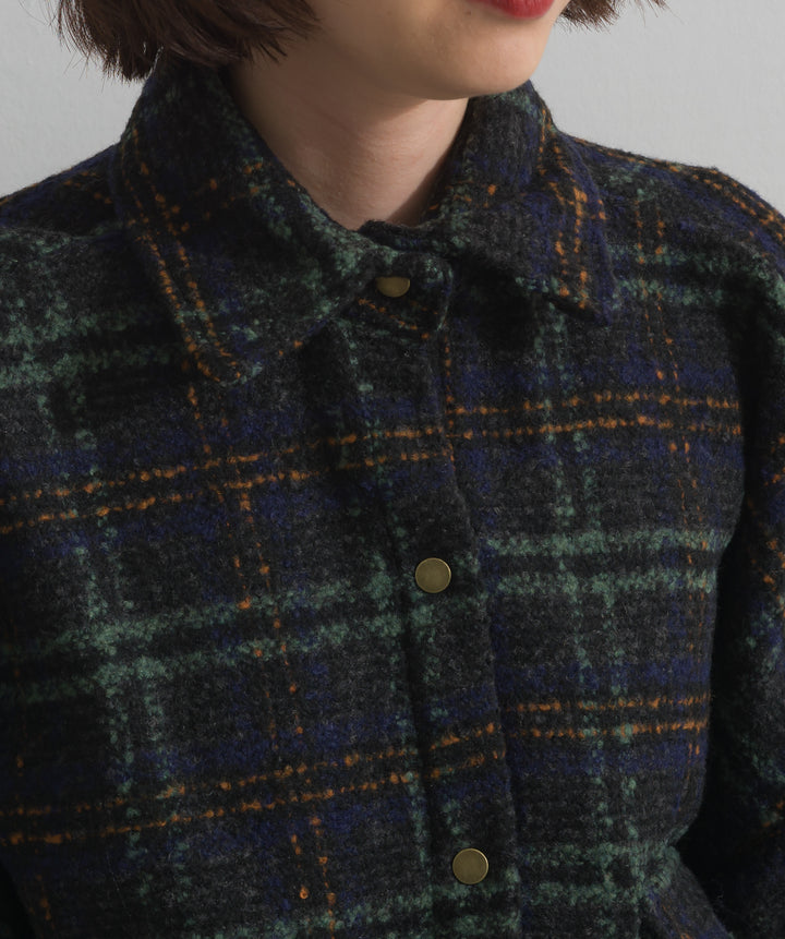 ブークレチェックシャツジャケット