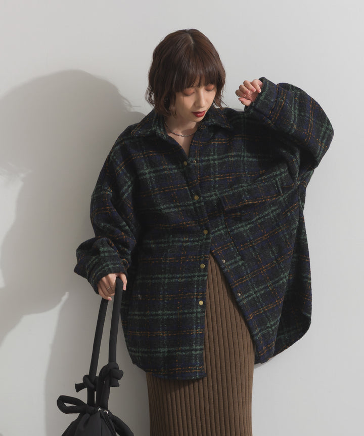 ブークレチェックシャツジャケット