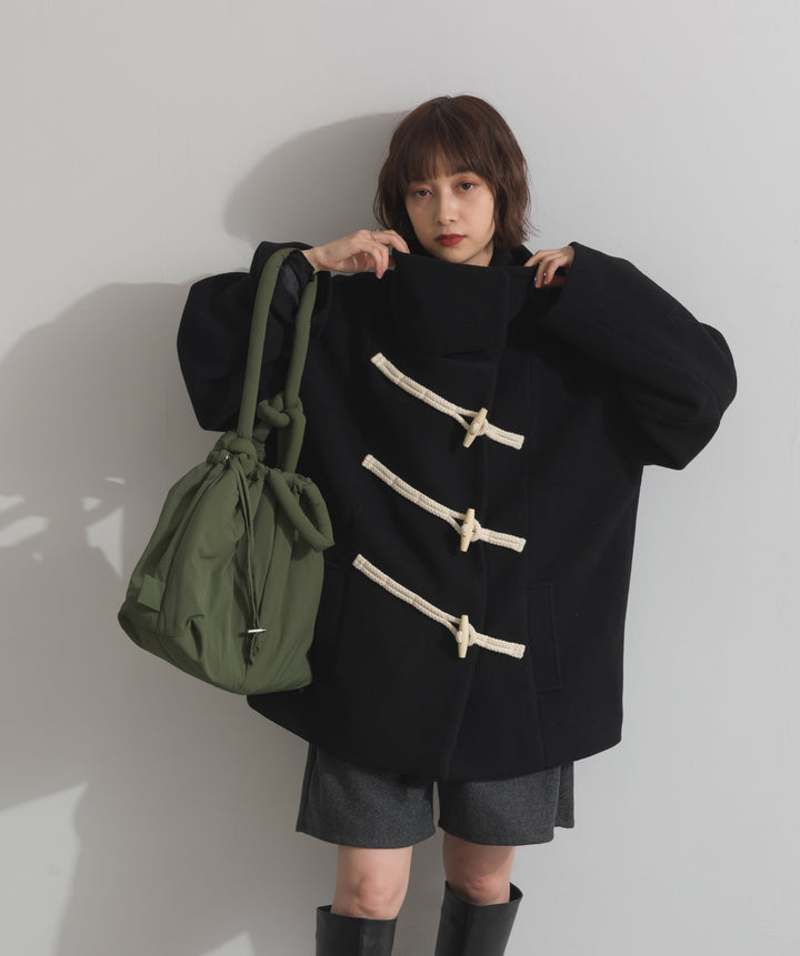 スタンドカラーダッフルコート