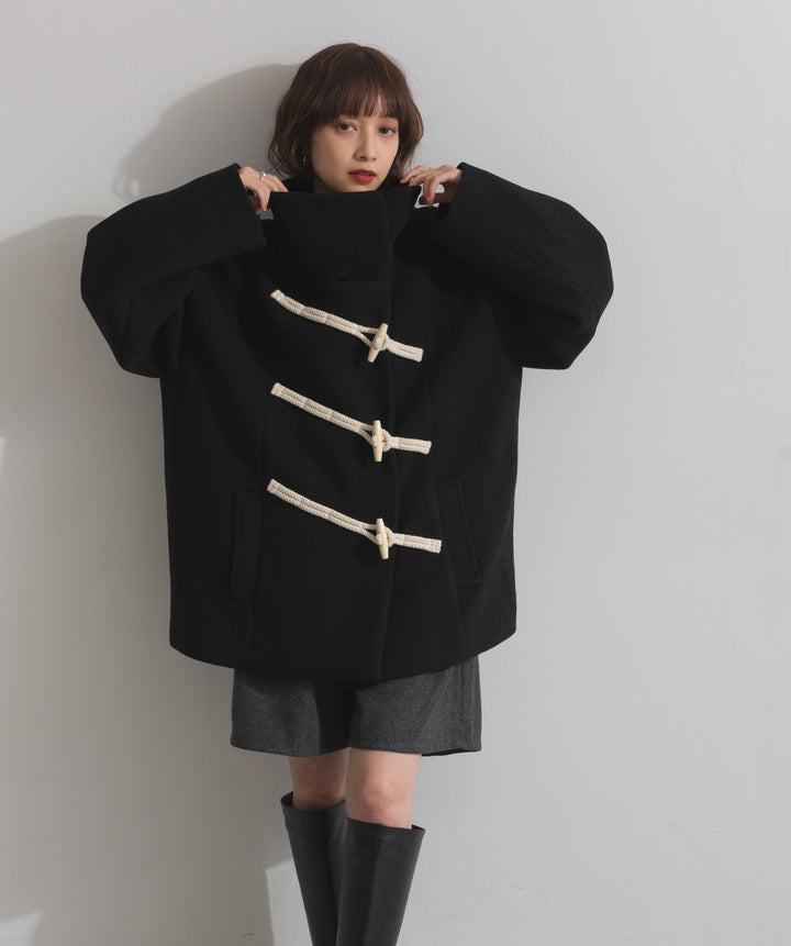 スタンドカラーダッフルコート