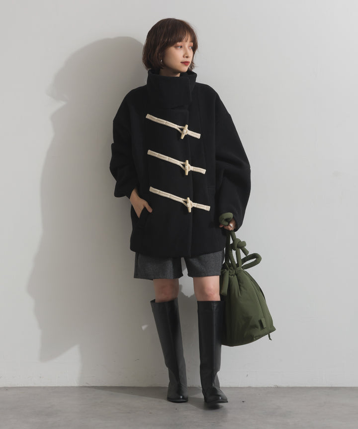 スタンドカラーダッフルコート