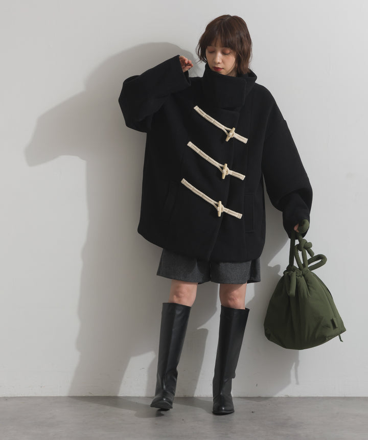 スタンドカラーダッフルコート