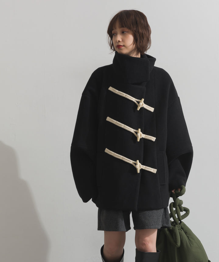 スタンドカラーダッフルコート