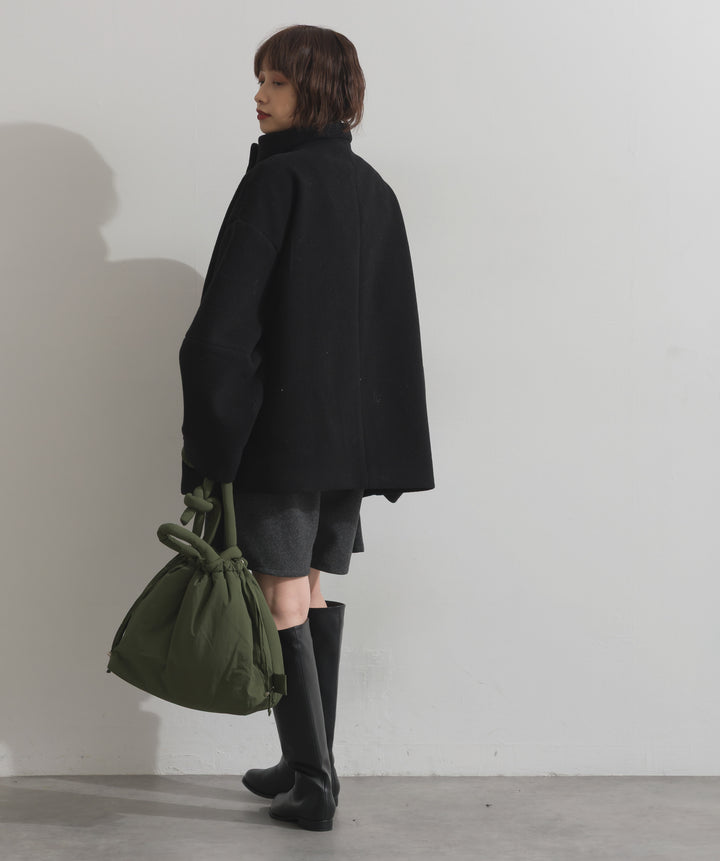スタンドカラーダッフルコート