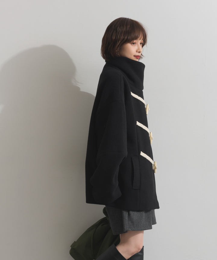 スタンドカラーダッフルコート
