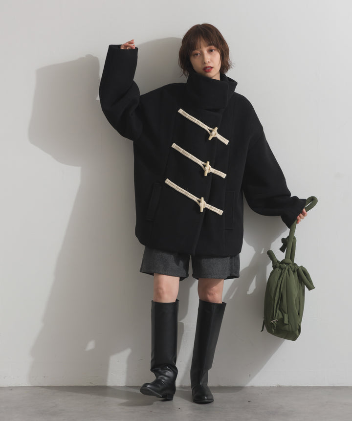 スタンドカラーダッフルコート