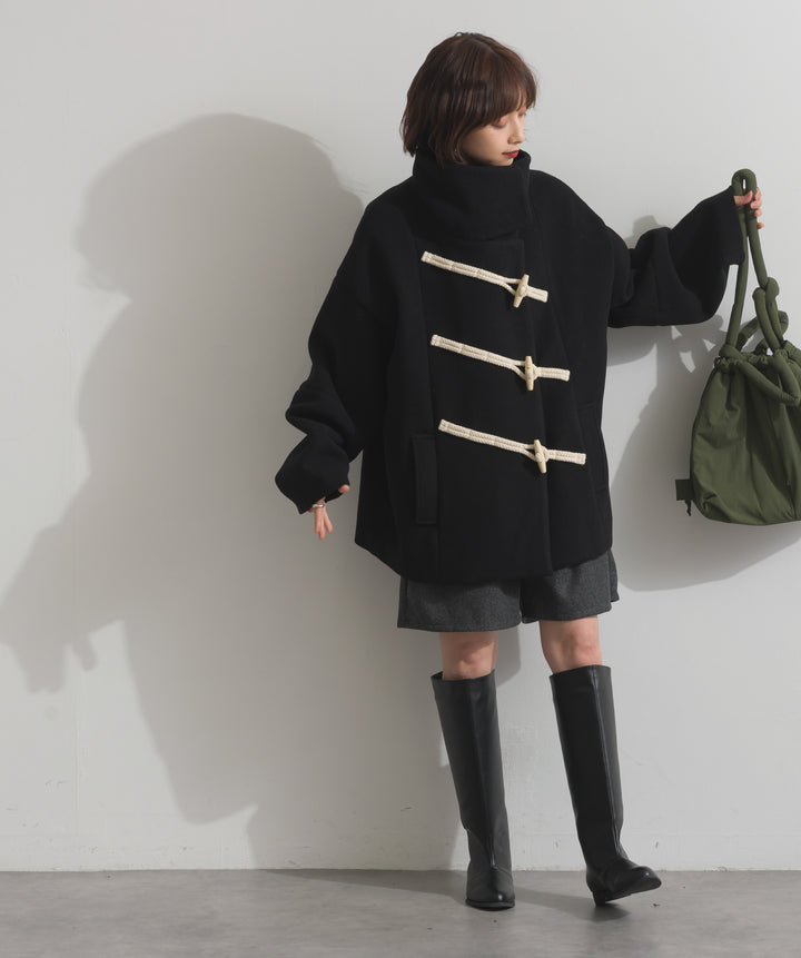 スタンドカラーダッフルコート