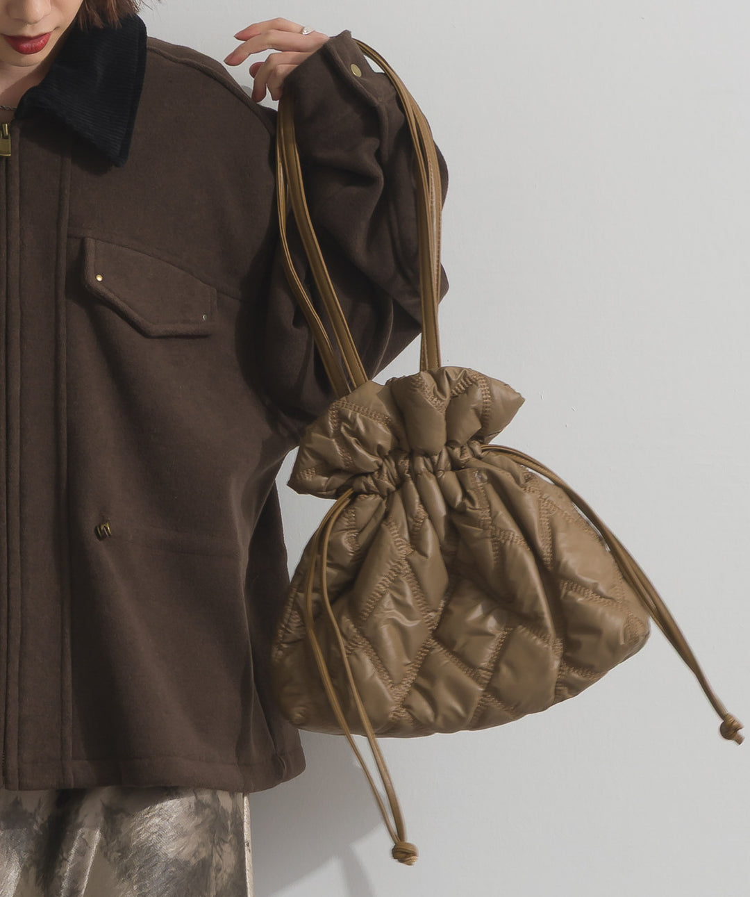 キルティングショルダーバッグ