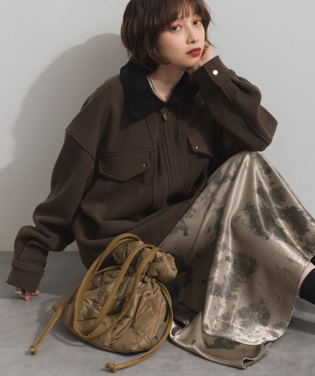 キルティングショルダーバッグ