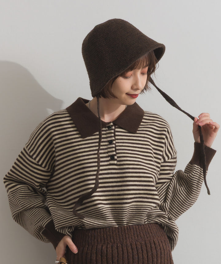 ニットボンネットハット