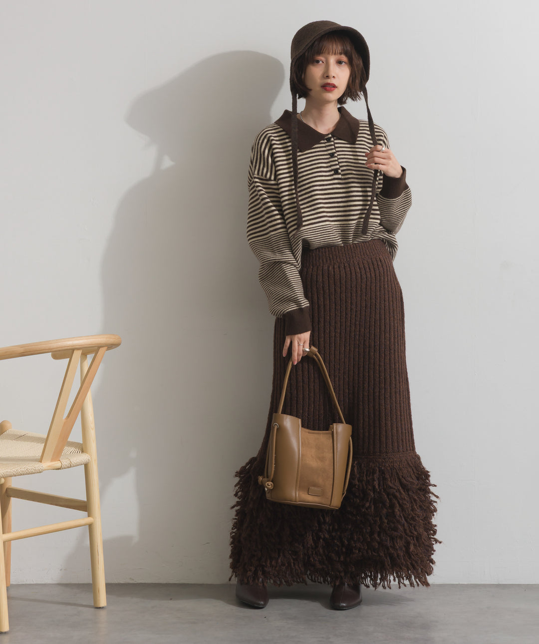 ニットボンネットハット