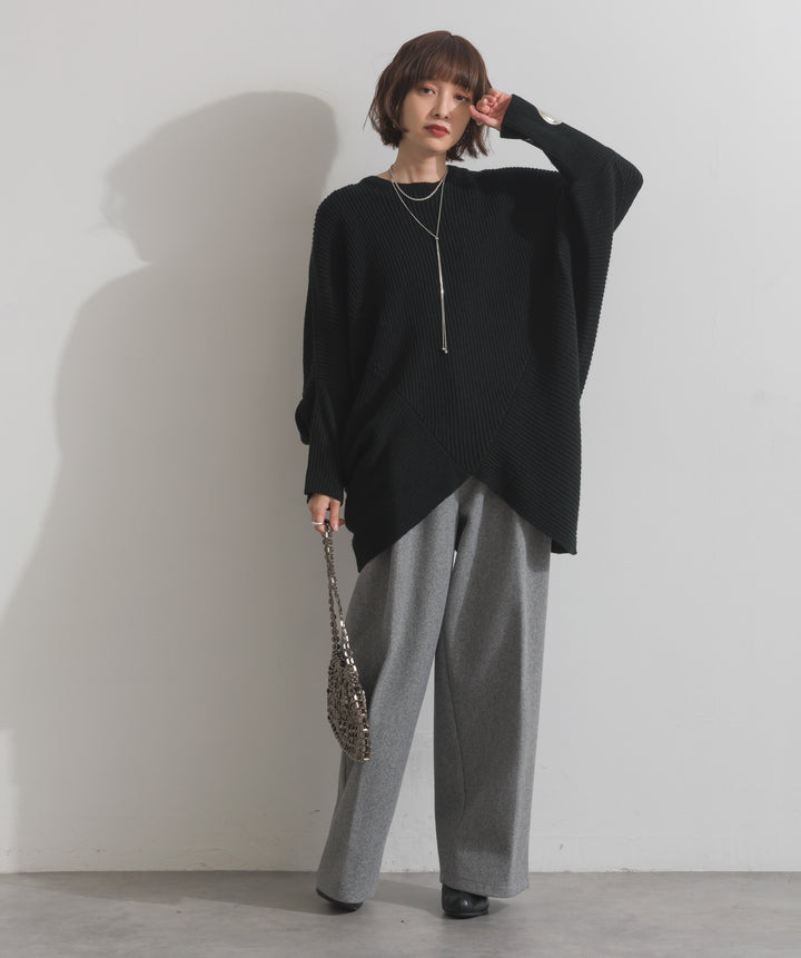 タックトラウザーズパンツ