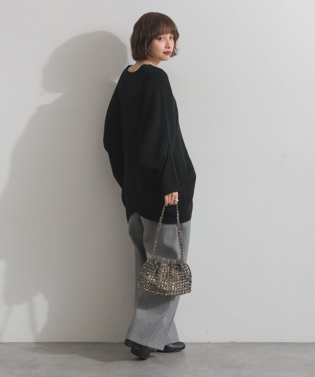 タックトラウザーズパンツ