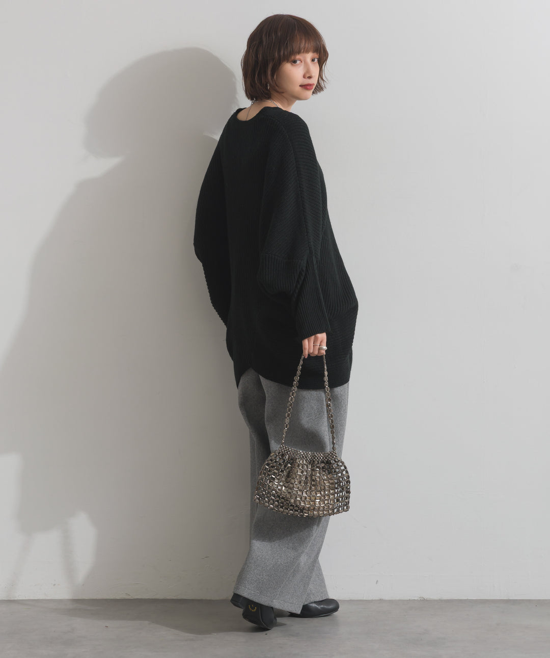 メタルメッシュチェーンバッグ