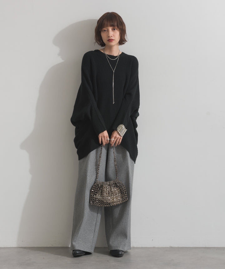 タックトラウザーズパンツ