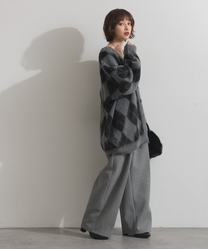 タックトラウザーズパンツ