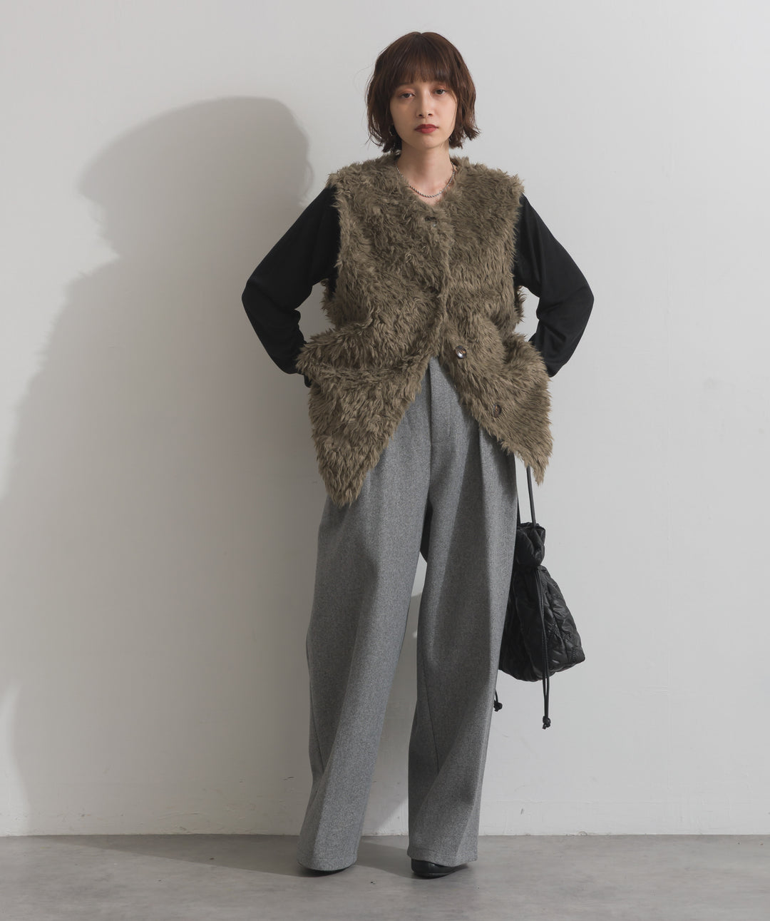 シャギーボアファーベスト