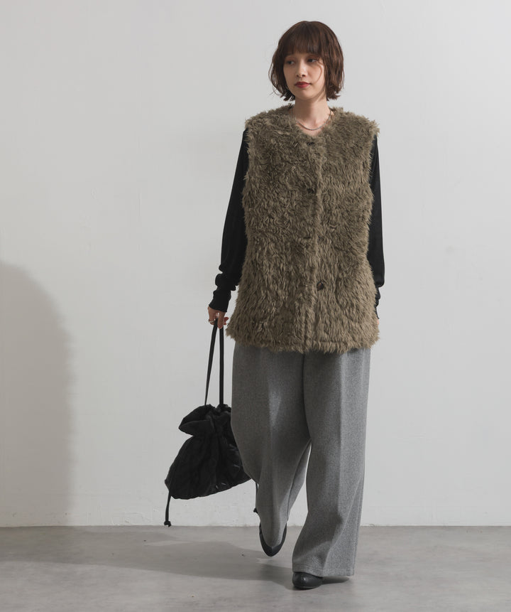 シャギーボアファーベスト