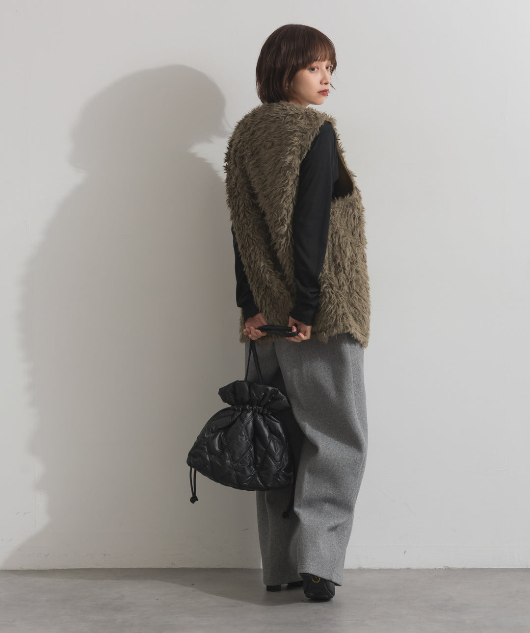 シャギーボアファーベスト