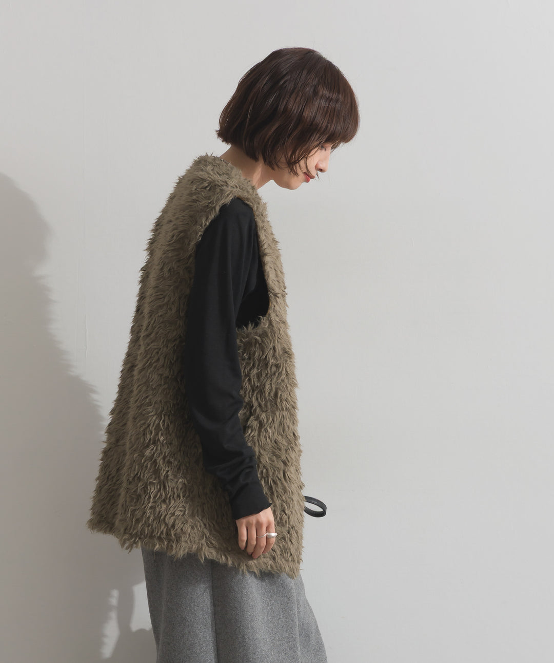 シャギーボアファーベスト