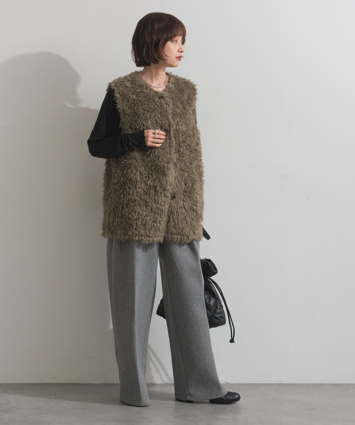 シャギーボアファーベスト