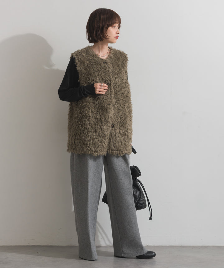 タックトラウザーズパンツ