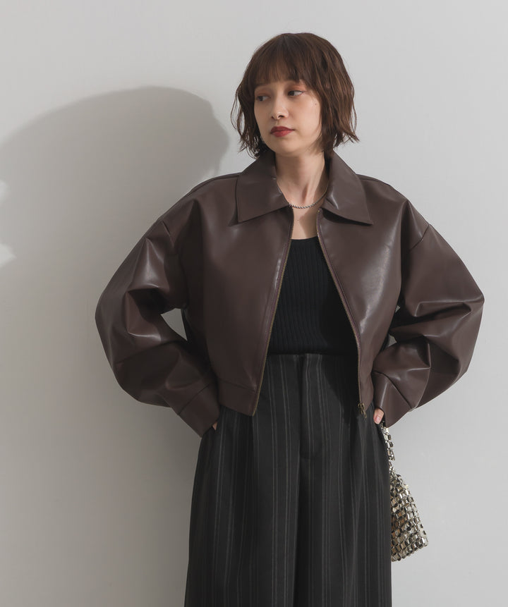 襟付きブルゾン