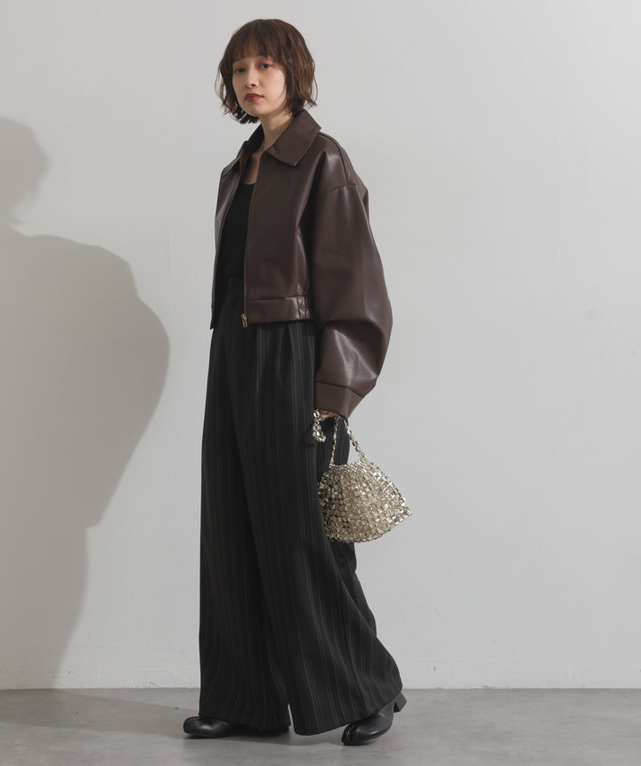 襟付きブルゾン