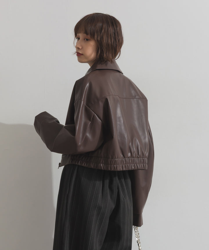 襟付きブルゾン