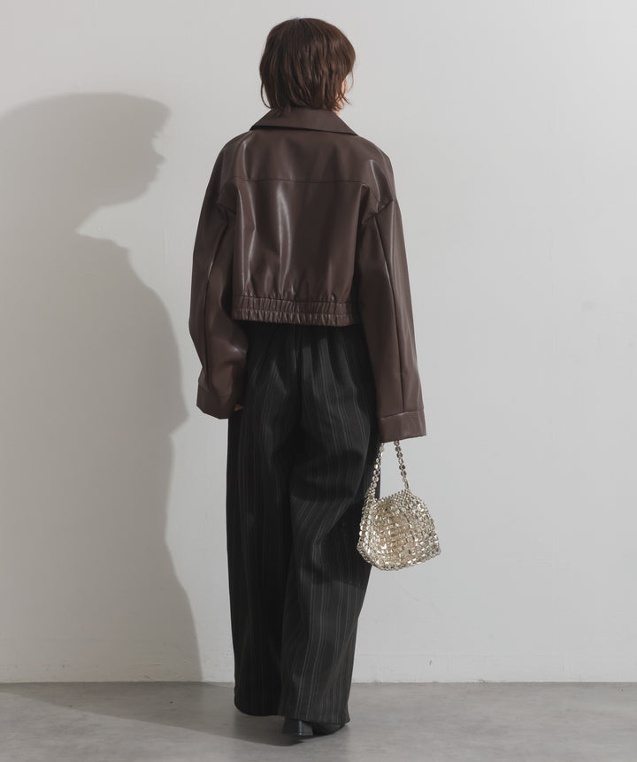 襟付きブルゾン