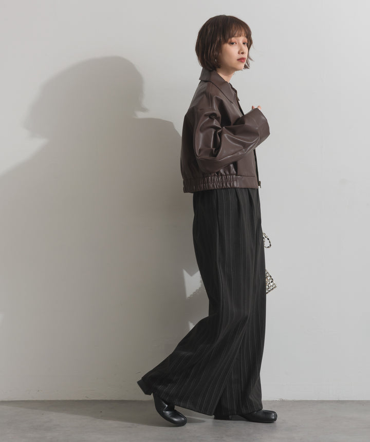 襟付きブルゾン