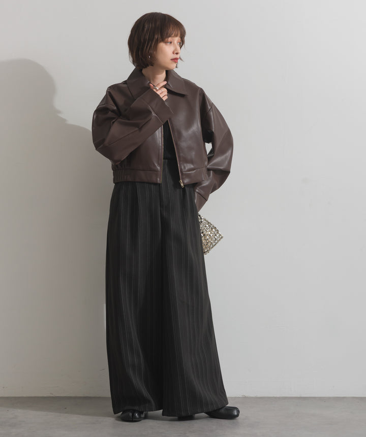 襟付きブルゾン