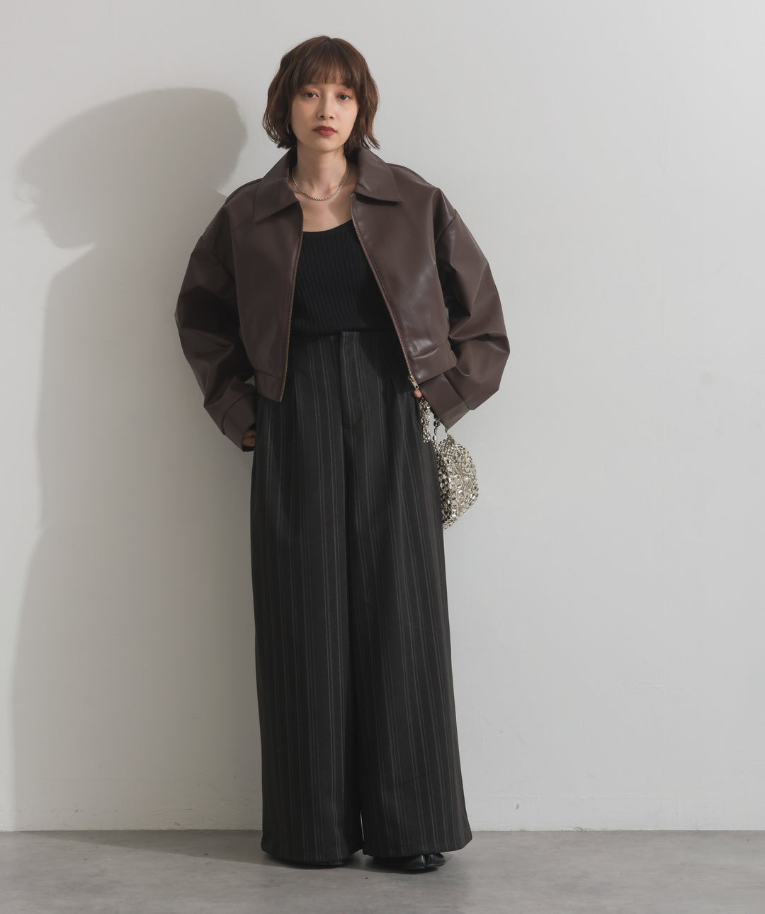 襟付きブルゾン