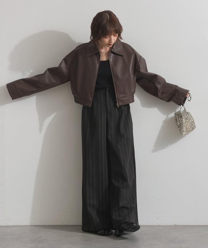 襟付きブルゾン