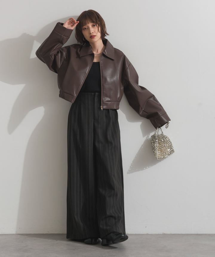 襟付きブルゾン