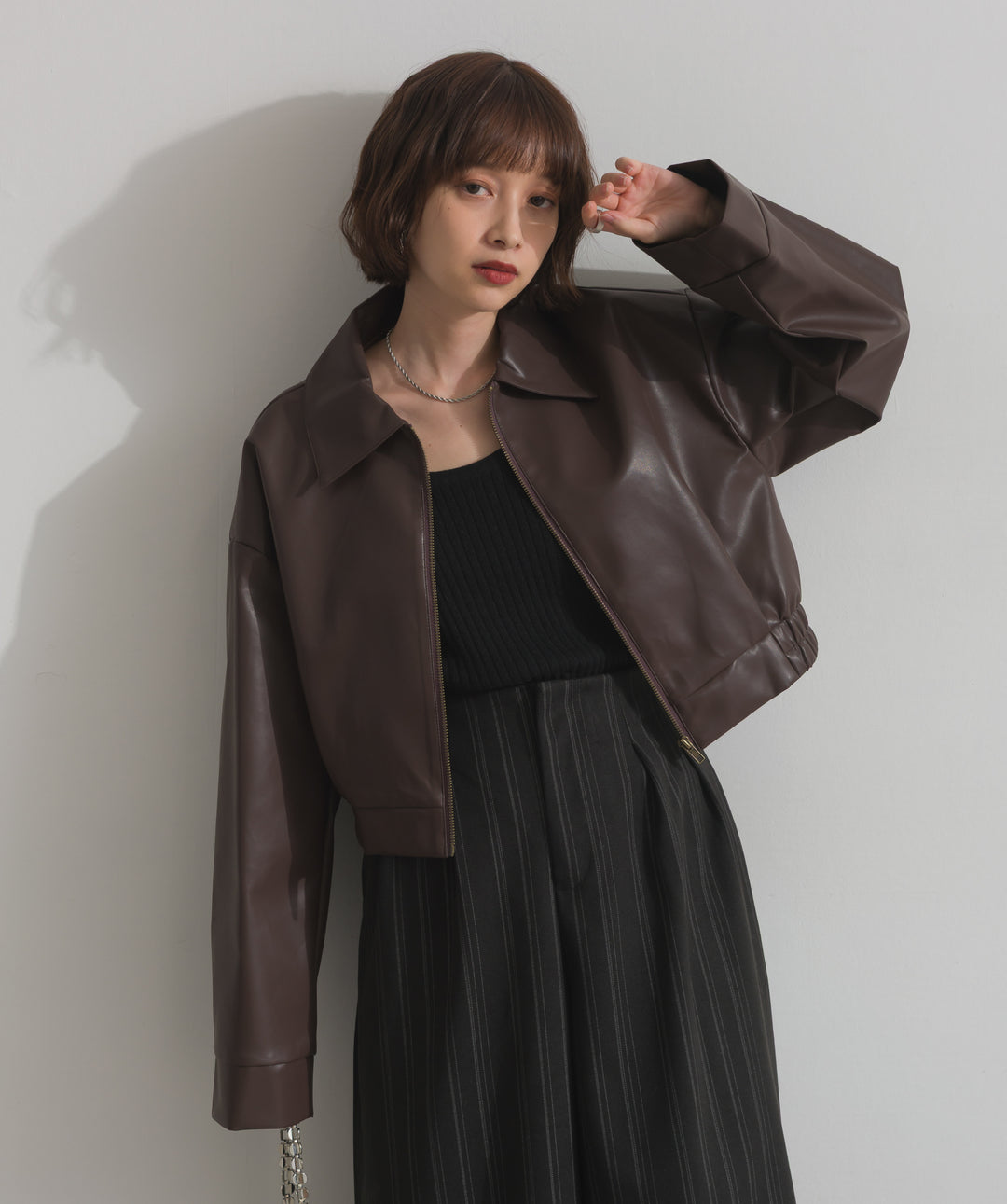 襟付きブルゾン