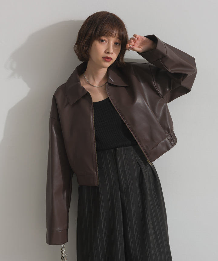 襟付きブルゾン