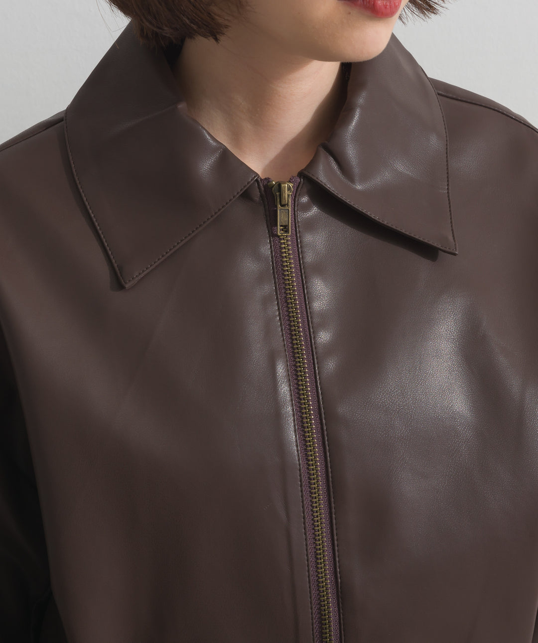 襟付きブルゾン