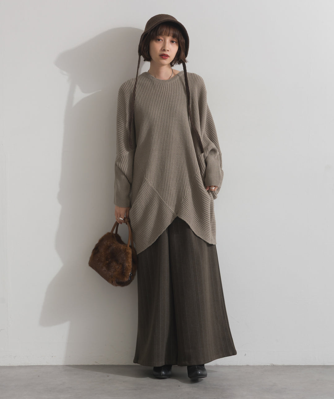 ニットボンネットハット