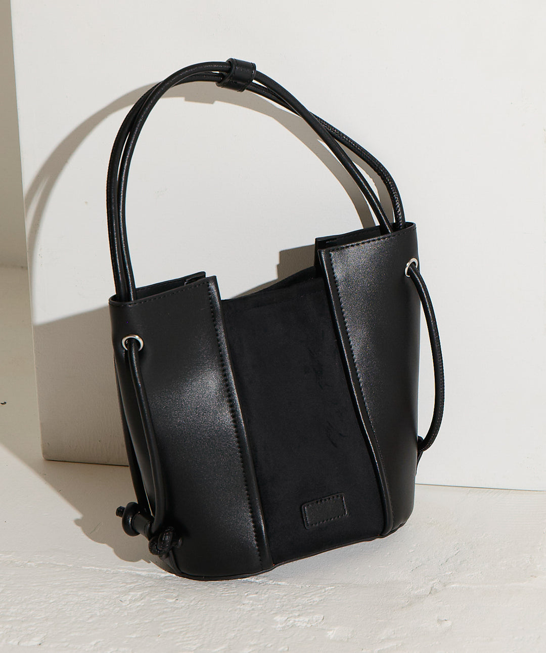 異素材コンビバケツショルダーバッグ