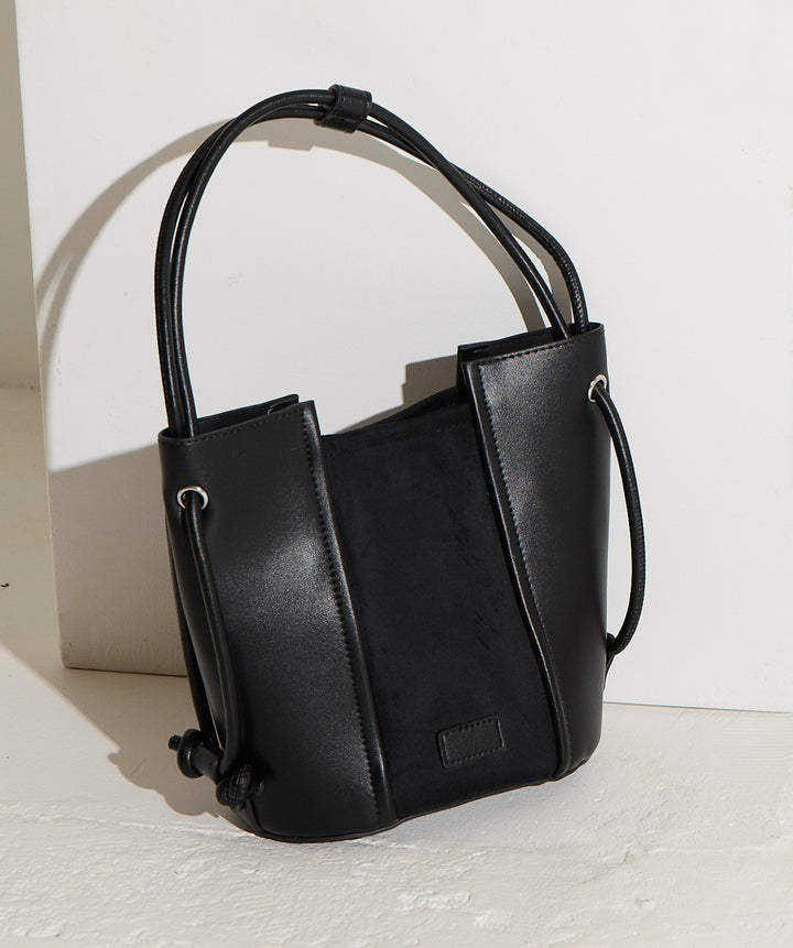 異素材コンビバケツショルダーバッグ