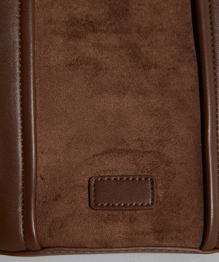 異素材コンビバケツショルダーバッグ