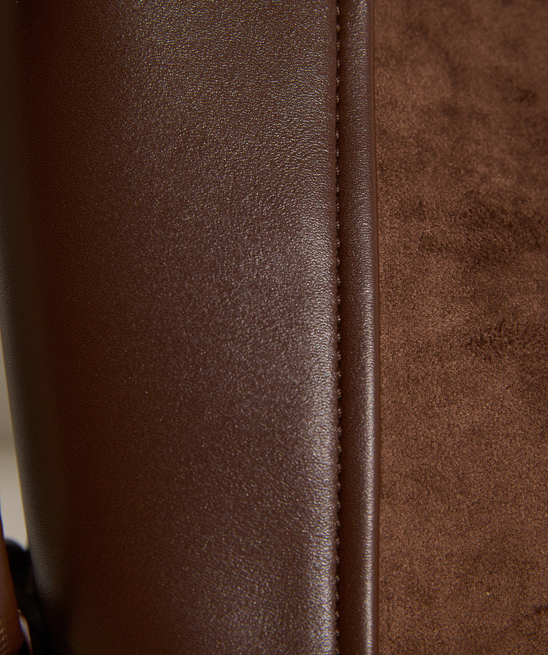 異素材コンビバケツショルダーバッグ