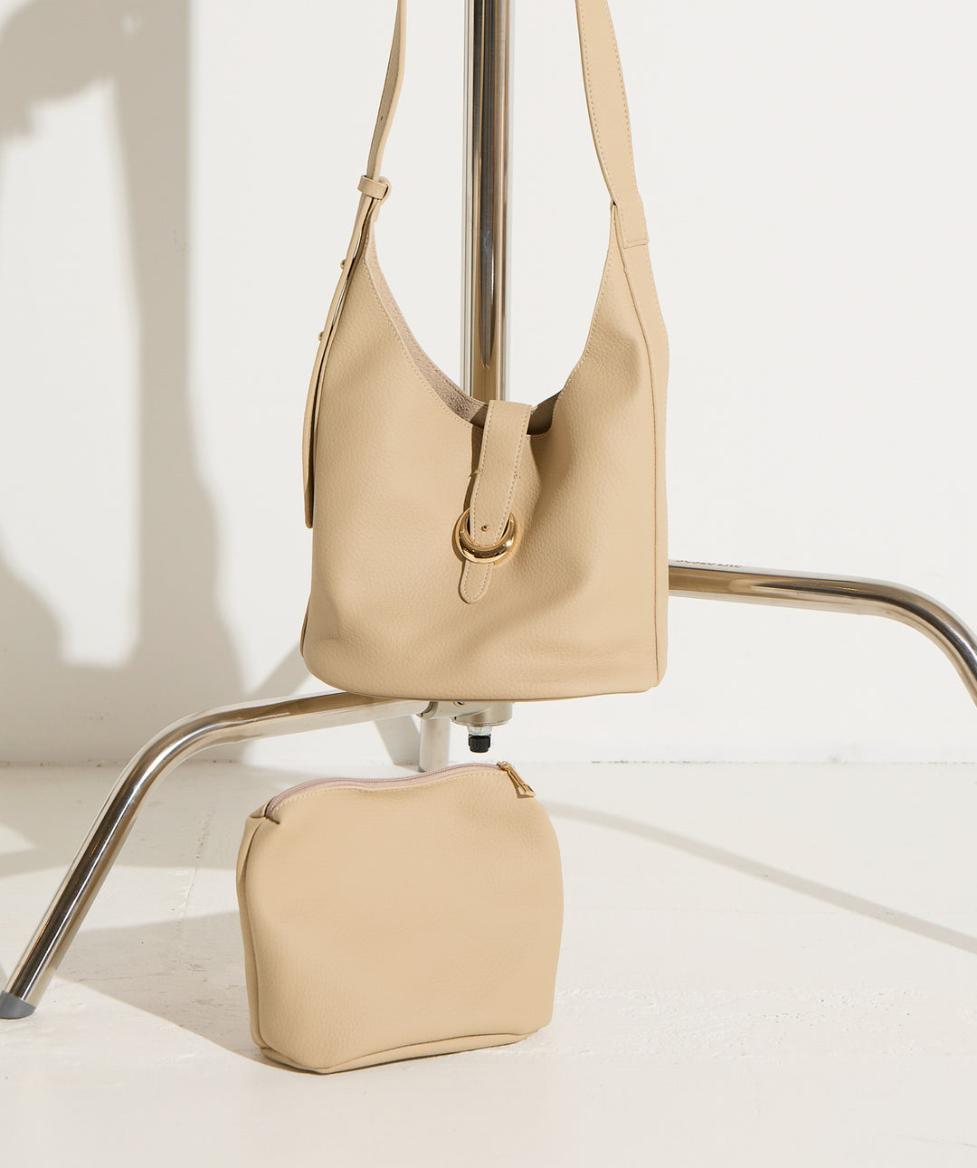 2WAYリングデザインレザーバッグ