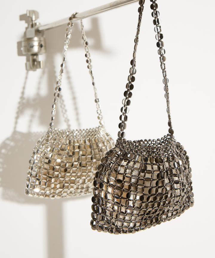 メタルメッシュチェーンバッグ