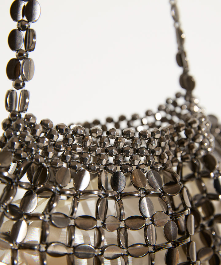 メタルメッシュチェーンバッグ