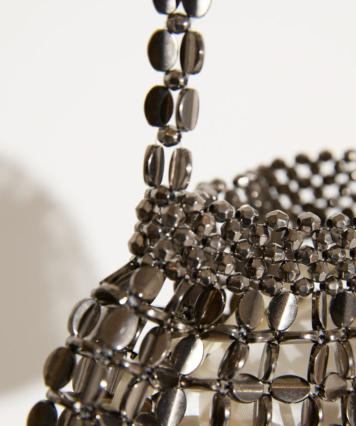 メタルメッシュチェーンバッグ