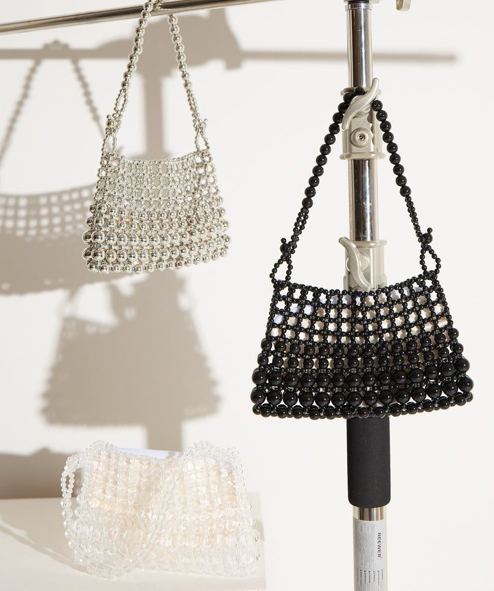 グリッタービーズ メッシュショルダーバッグ