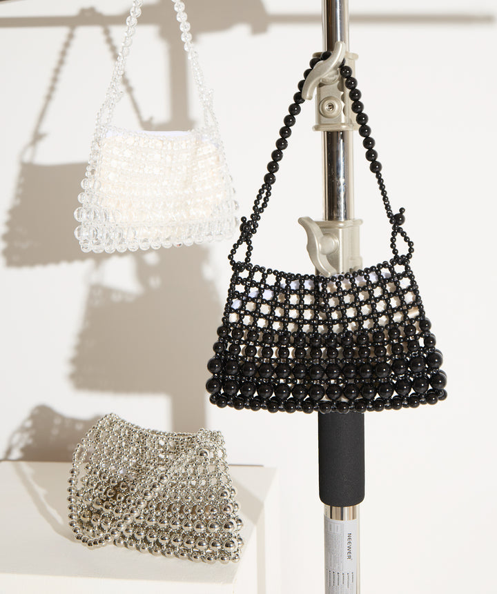 グリッタービーズ メッシュショルダーバッグ