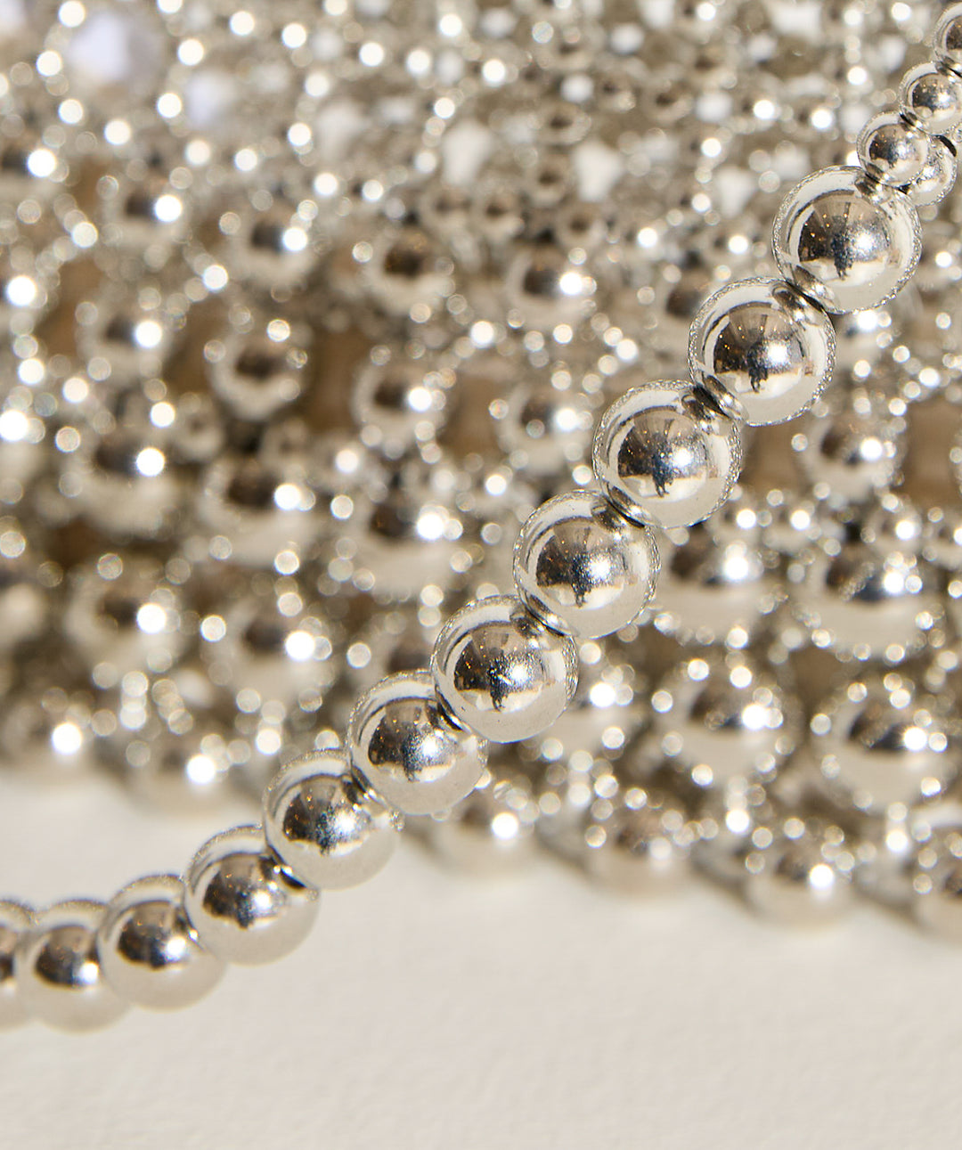 グリッタービーズ メッシュショルダーバッグ